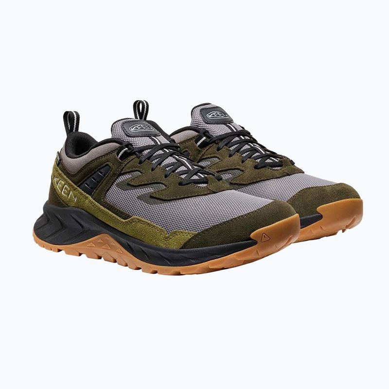 Férfi túracipő KEEN Hightrail Waterproof Steel grey/forest night 7