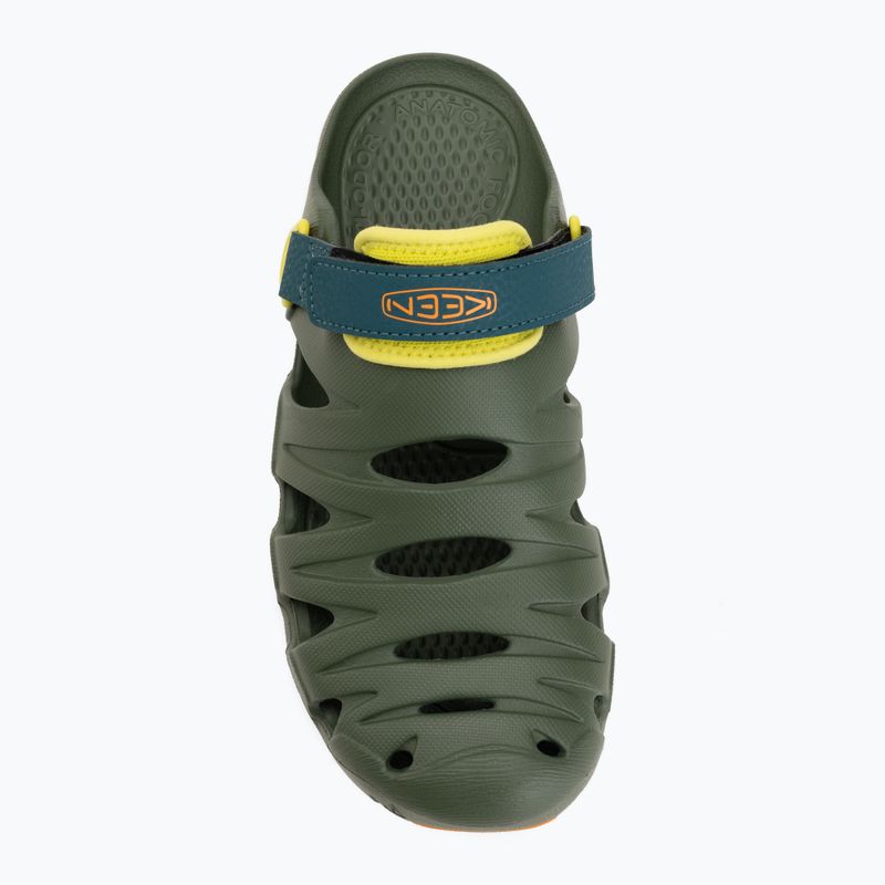 Gyerek szandál KEEN Hyperflt green/orange peel 6