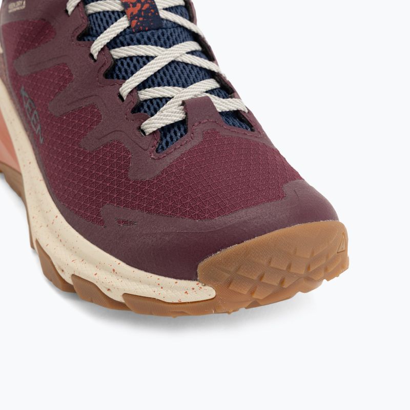 Női túracipők KEEN Targhee Apex Mid Wp fig/burnt brick 7