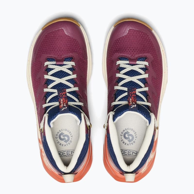 Női túracipők KEEN Targhee Apex Mid Wp fig/burnt brick 5