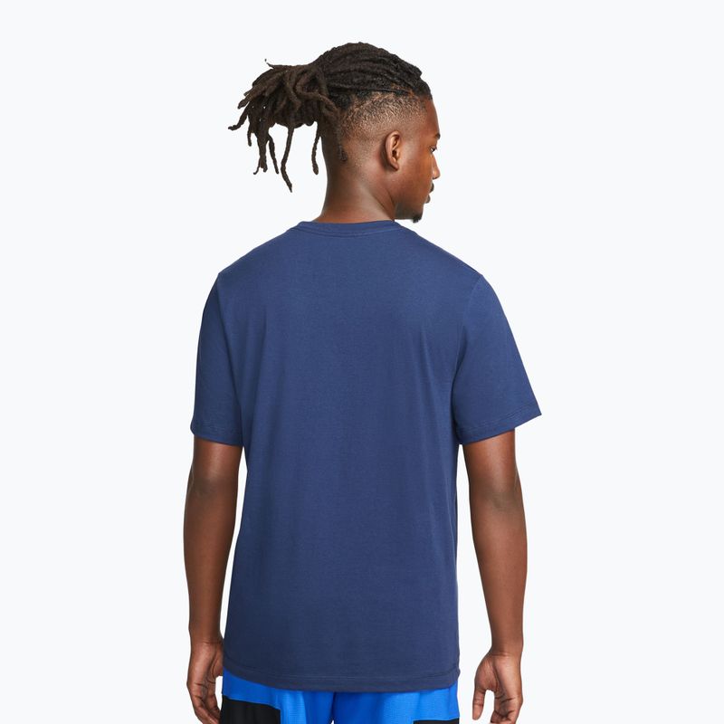 Férfi póló Jordan Jumpman Box midnight navy/white 3