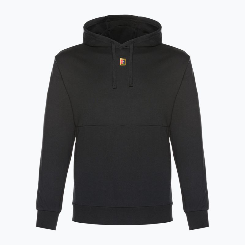 Férfi tenisz pulóver Nike Court Fleece Hoodie fekete