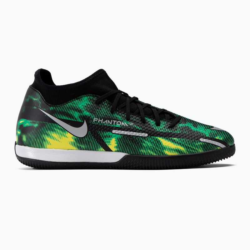Férfi futballcipő Nike Phantom GT2 Academy DF SW IC fekete-zöld DM0720-003 2