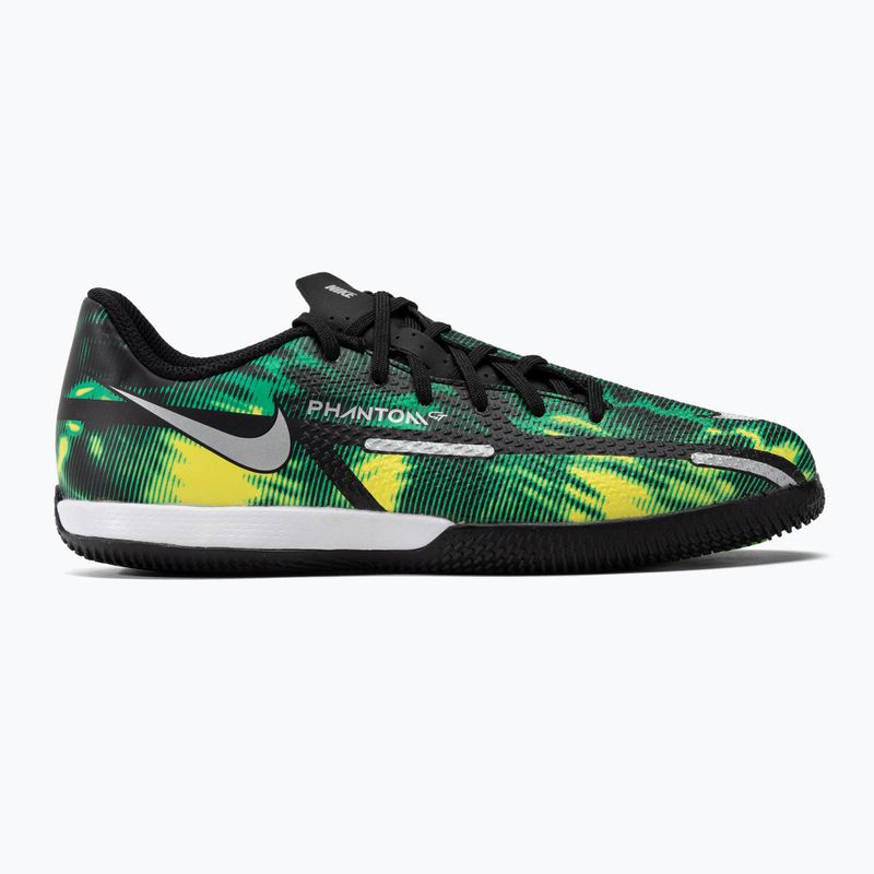 Nike Phantom GT2 Academy SW IC Jr gyermek focicipő zöld DM0749-003 2