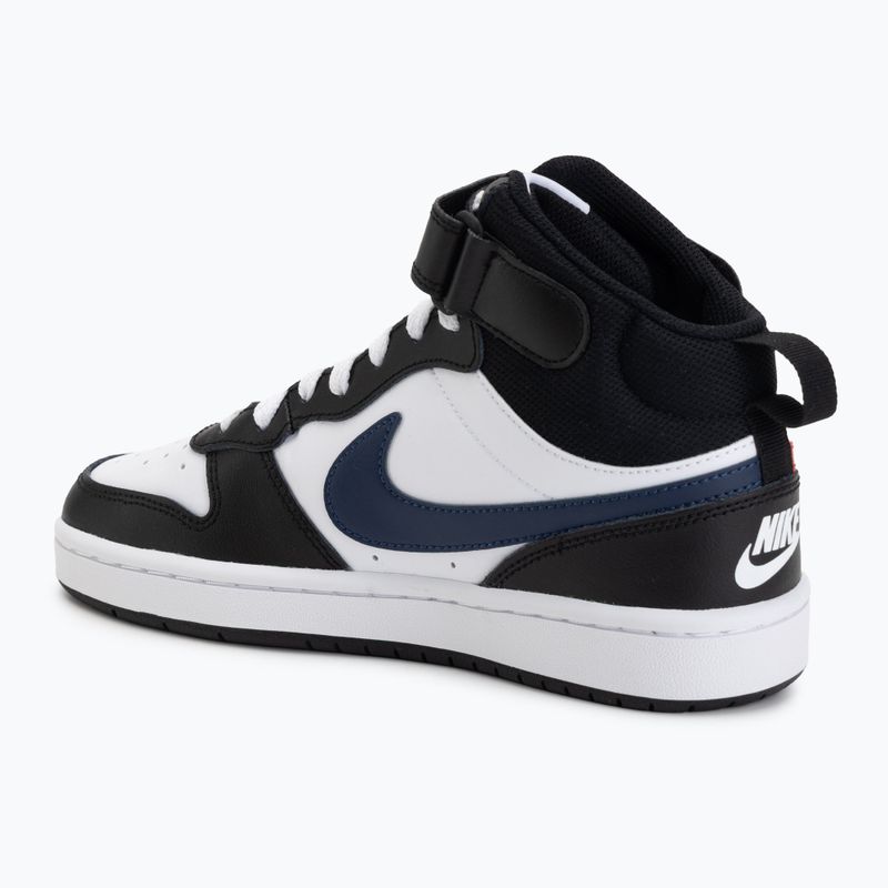 Gyerekcipő Nike Court Borough Mid 2 white/white/black/university red 3