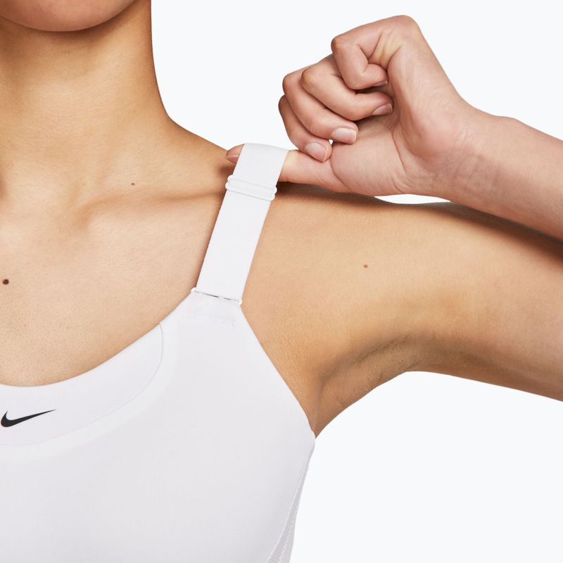 Sportmelltartó Nike Alpha High-Support white/white/stone mauve/black 6