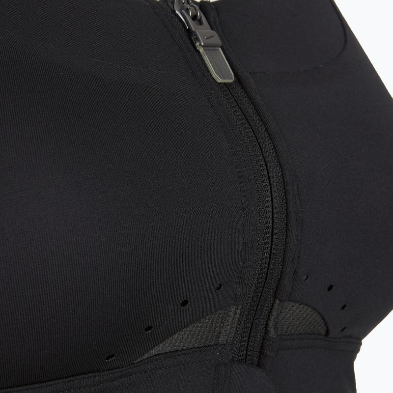 Sportmelltartó Nike Alpha High-Support Zip-Front black/black/dark smoke grey/dark smoke grey 10