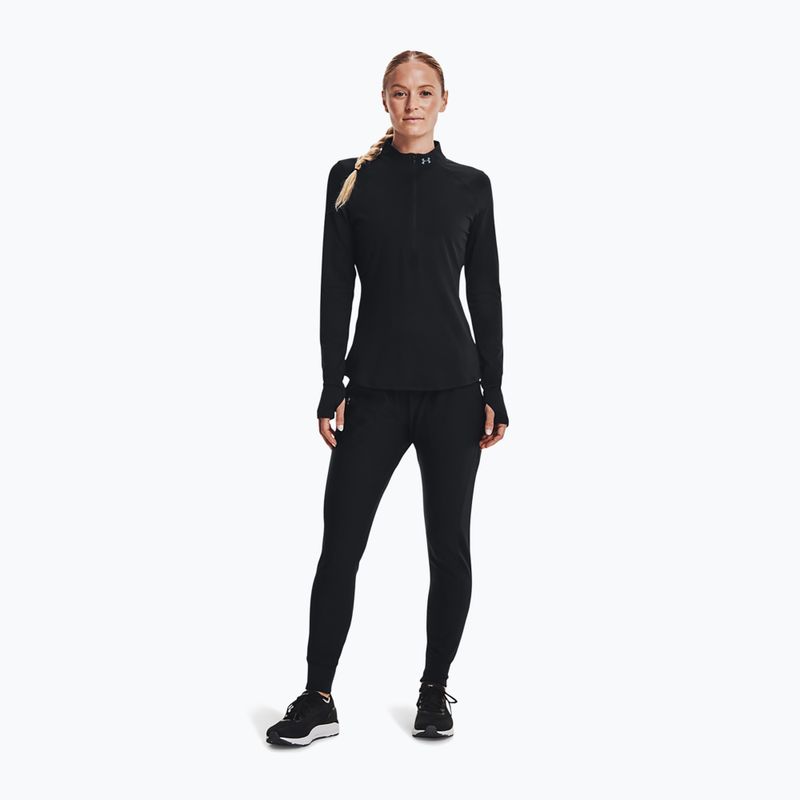 Under Armour Qualifier Run 2.0 Half Zip női futó melegítőfelső fekete 1365632 2