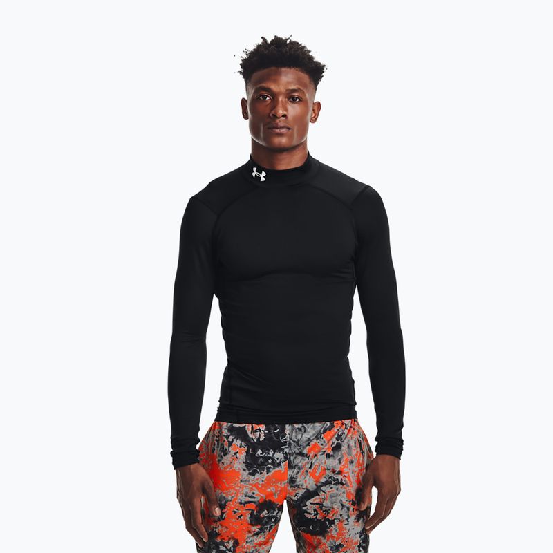 Hosszú ujjú edzőfelső férfi Under Armour Comp Mock UA Armour black/white