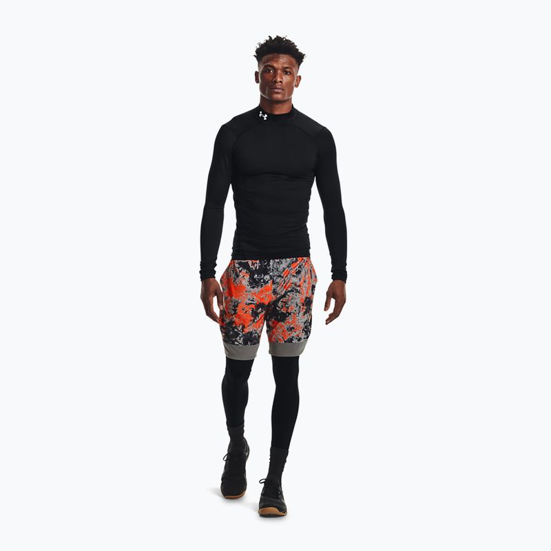 Hosszú ujjú edzőfelső férfi Under Armour Comp Mock UA Armour black/white 2