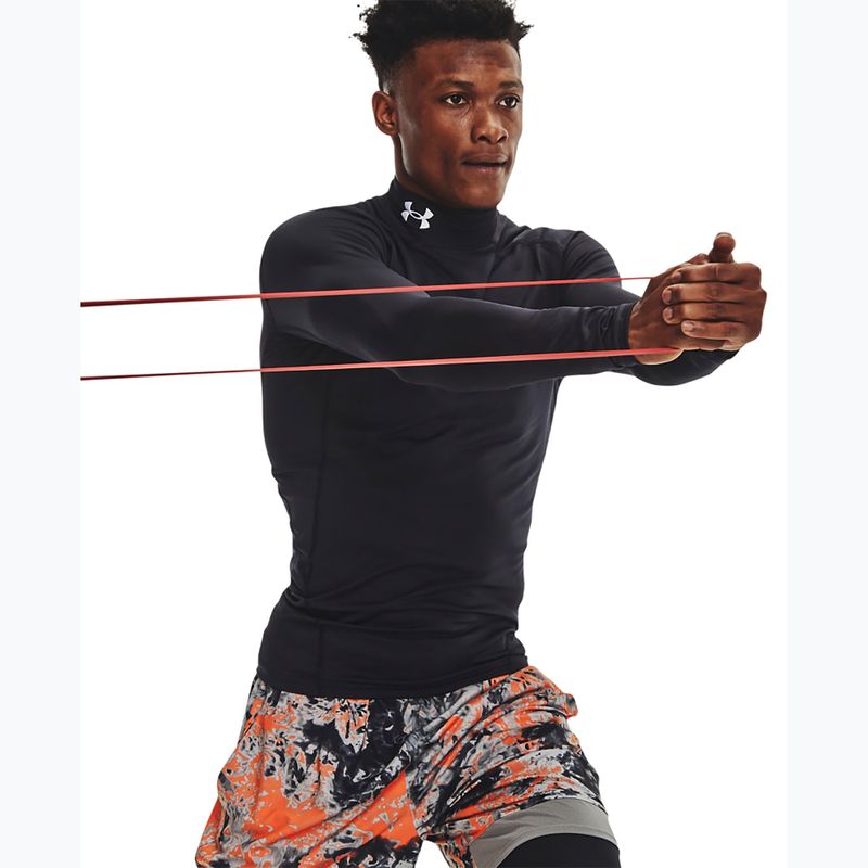 Hosszú ujjú edzőfelső férfi Under Armour Comp Mock UA Armour black/white 4