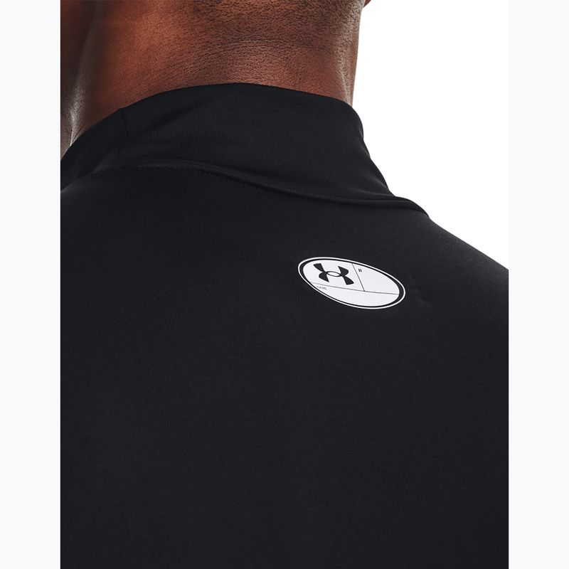 Hosszú ujjú edzőfelső férfi Under Armour Comp Mock UA Armour black/white 5