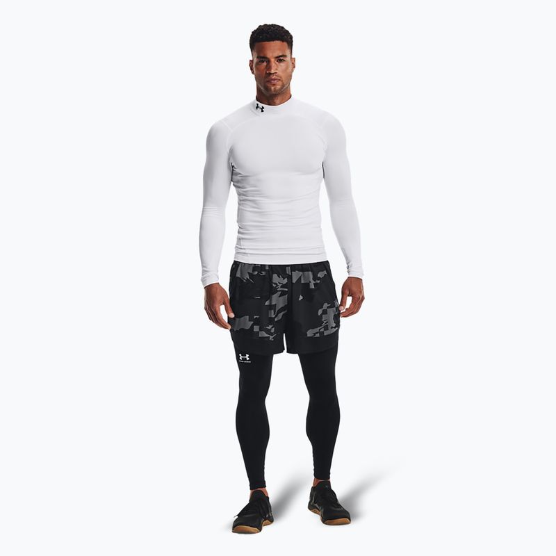 Hosszú ujjú edzőfelső férfi Under Armour Comp Mock UA Armour white/black 2