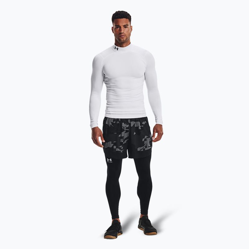 Under Armour Comp Mock UA Armour férfi hosszú ujjú edzőruha fehér/fekete 2