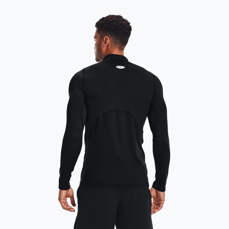 Hosszú ujjú edzőfelső férfi Under Armour Comp Mock UA Armour black/white 3