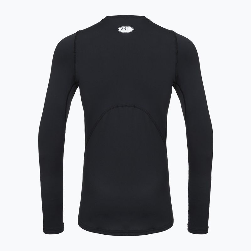 Férfi edző hosszú ujjú póló Under Armour CG Armour Fitted Crew black/white 2