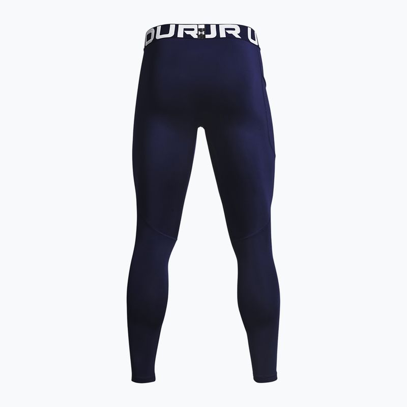 Férfi leggingsek Under Armour Ua Cg Armour Novelty Compression Leggings midnight navy/white 2