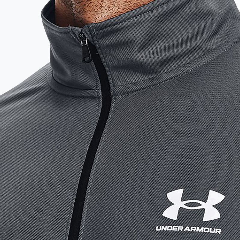 Under Armour férfi Pique Track szürke tréning pulóver 1366202 6