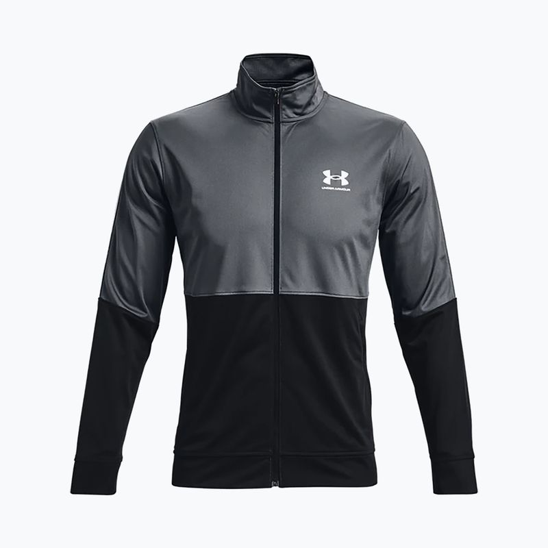 Under Armour férfi Pique Track szürke tréning pulóver 1366202 4