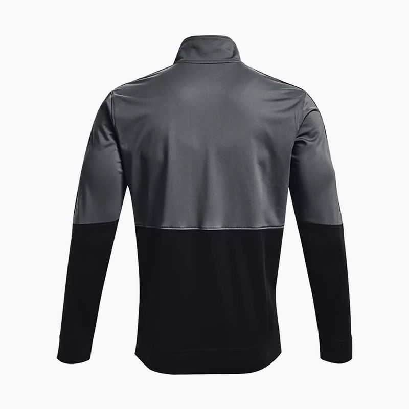 Under Armour férfi Pique Track szürke tréning pulóver 1366202 5