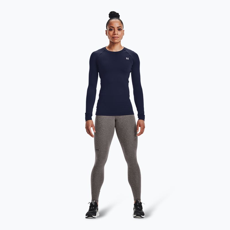 Under Armour ColdGear Authentics női edző leggings charcoal light heather/fekete 2