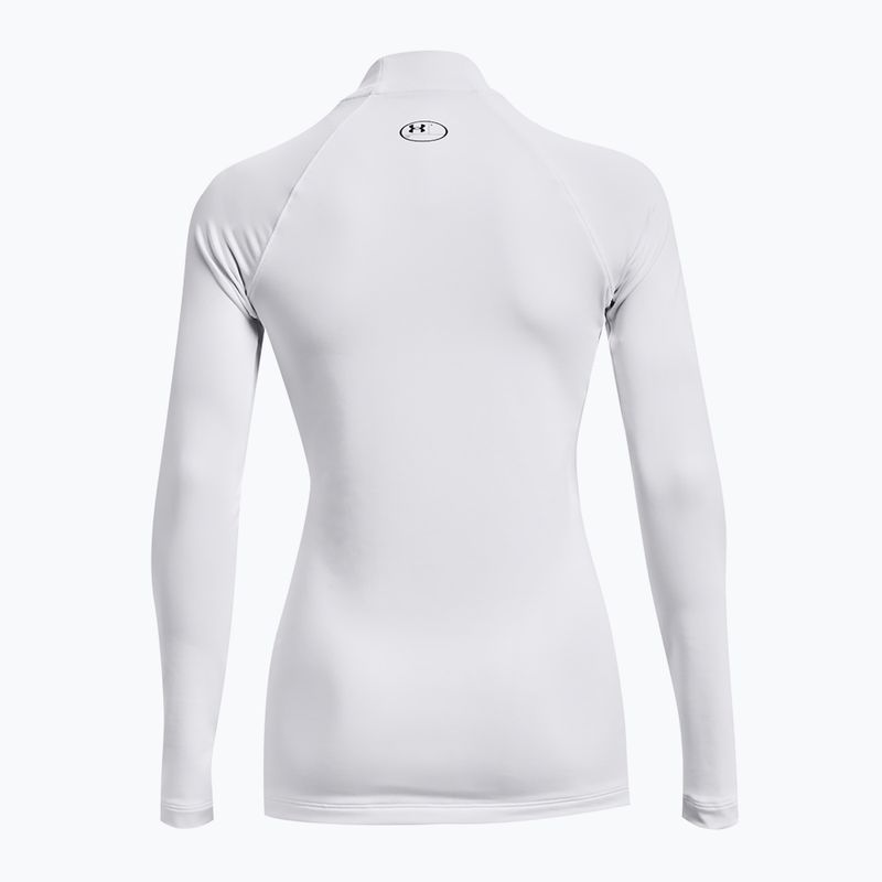 Under Armour Authentics CG Mockneck fehér/fekete női hosszú ujjú edzőruha 8