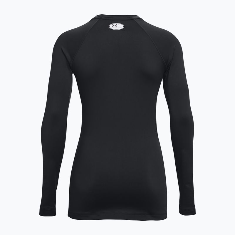 Női Under Armour Authentics CG Crew fekete/fehér hosszú ujjú női ruha 6