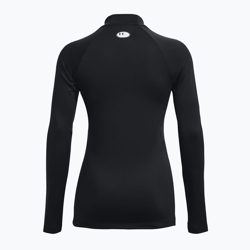 Under Armour Authentics CG Mockneck fekete/fehér női hosszú ujjú edzőruha 6