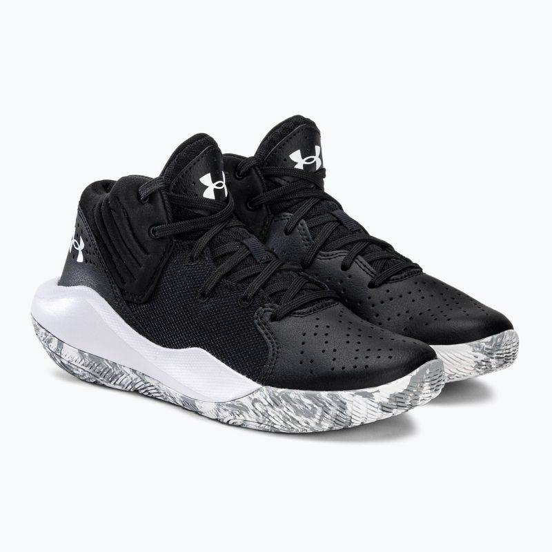 Under Armour GS Jet '21 001 fekete-fehér gyerek kosárlabda cipő UAR-3024794001-001-4.5 5