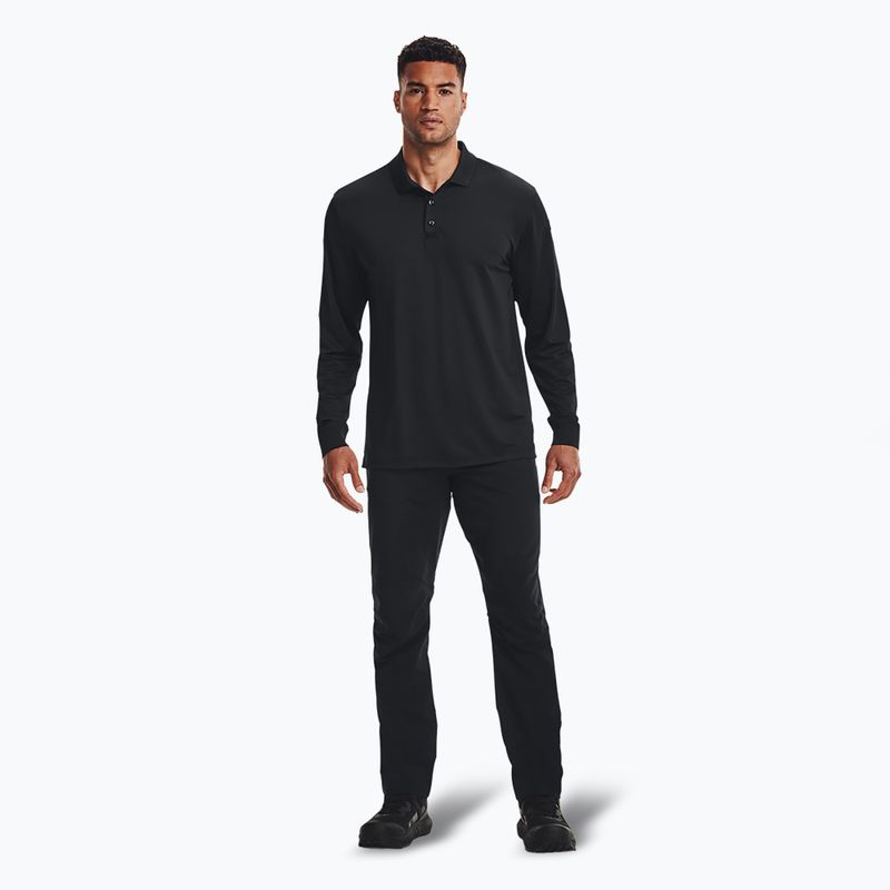 Férfi Under Armour Tactical Performance Polo 2.0 hosszú ujjú póló fekete/fekete 2