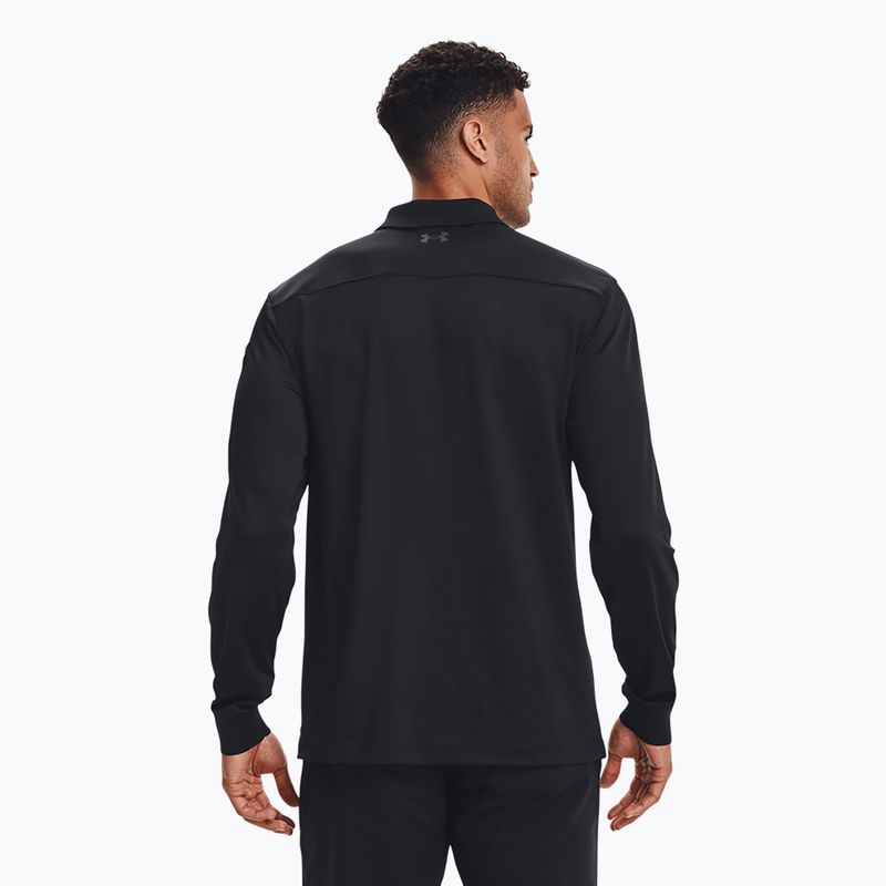 Férfi Under Armour Tactical Performance Polo 2.0 hosszú ujjú póló fekete/fekete 3