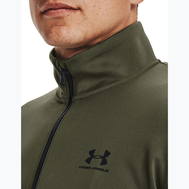 Férfi pulóver Under Armour Sportstyle Tricot navy od green/navy od green/black 4