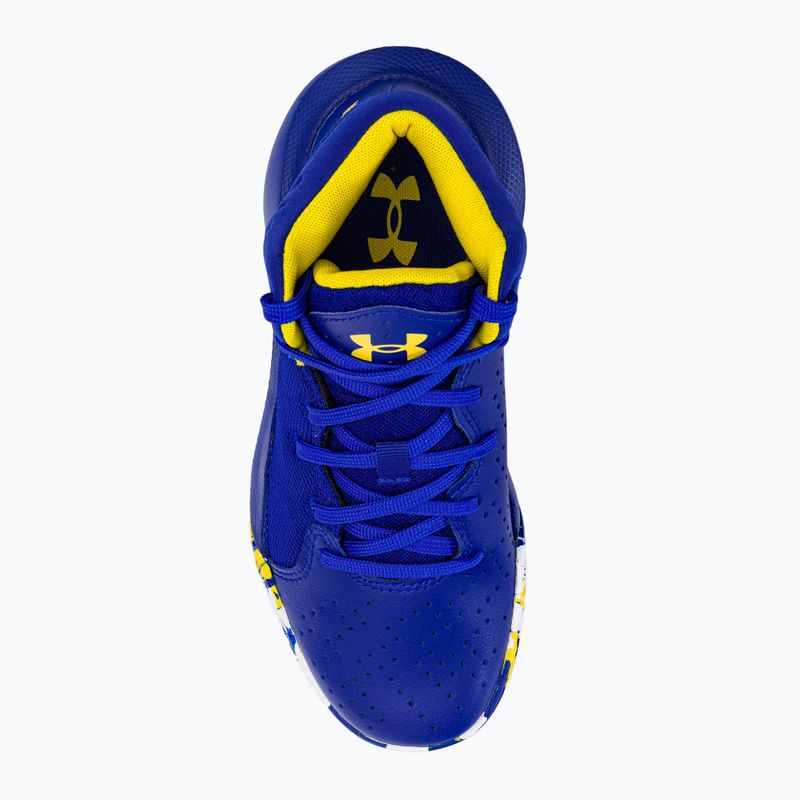 Under Armour GS Jet '21 400 kék-fehér férfi kosárlabda cipő 3024794-400 6