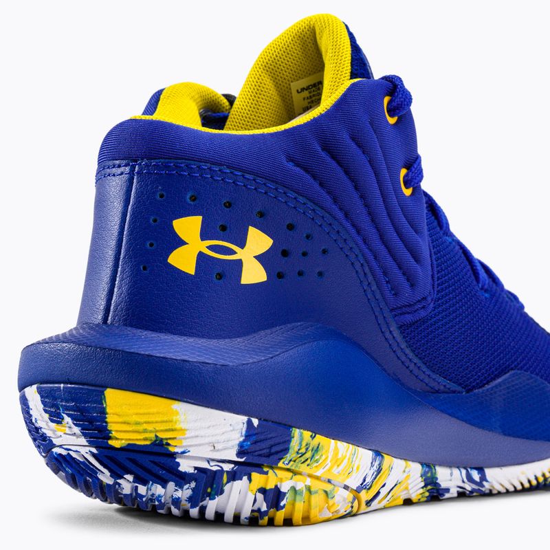 Under Armour GS Jet '21 400 kék-fehér férfi kosárlabda cipő 3024794-400 8