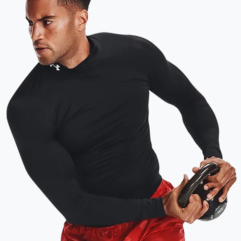 Under Armour férfi hosszú ujjú póló Ua Hg Armour Comp Mock fekete 1369606-001 4
