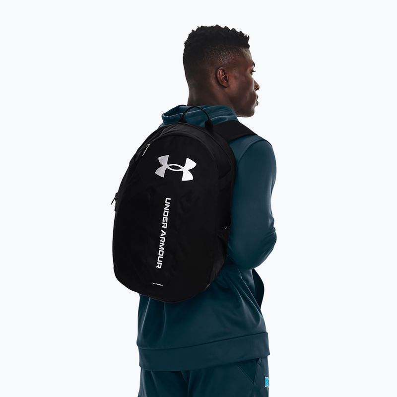 Under Armour Hustle Lite 26.5 l fekete/fekete/fém ezüst városi hátizsák 8