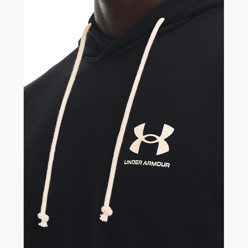 Férfi melegítőfelső Under Armour Rival Terry Lc Hd black/onyx white 4