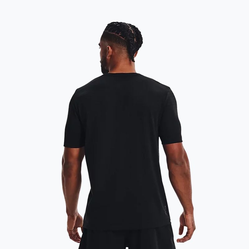 Under Armour férfi edzőpóló UA Rush Seamless Geosport SS fekete 1370441 4
