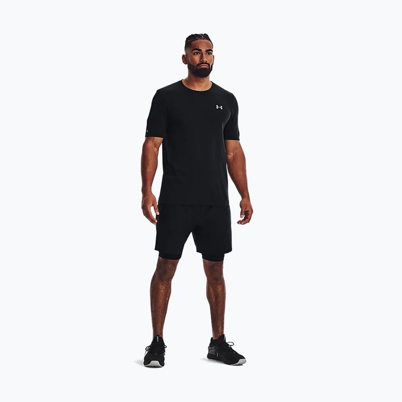 Under Armour férfi edzőpóló UA Rush Seamless Geosport SS fekete 1370441 5