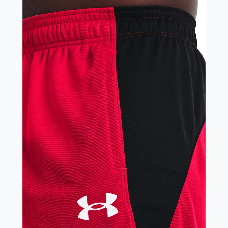 Under Armour Baseline 10In 600 férfi kosárlabda rövidnadrág piros 1370220-600-LG 4