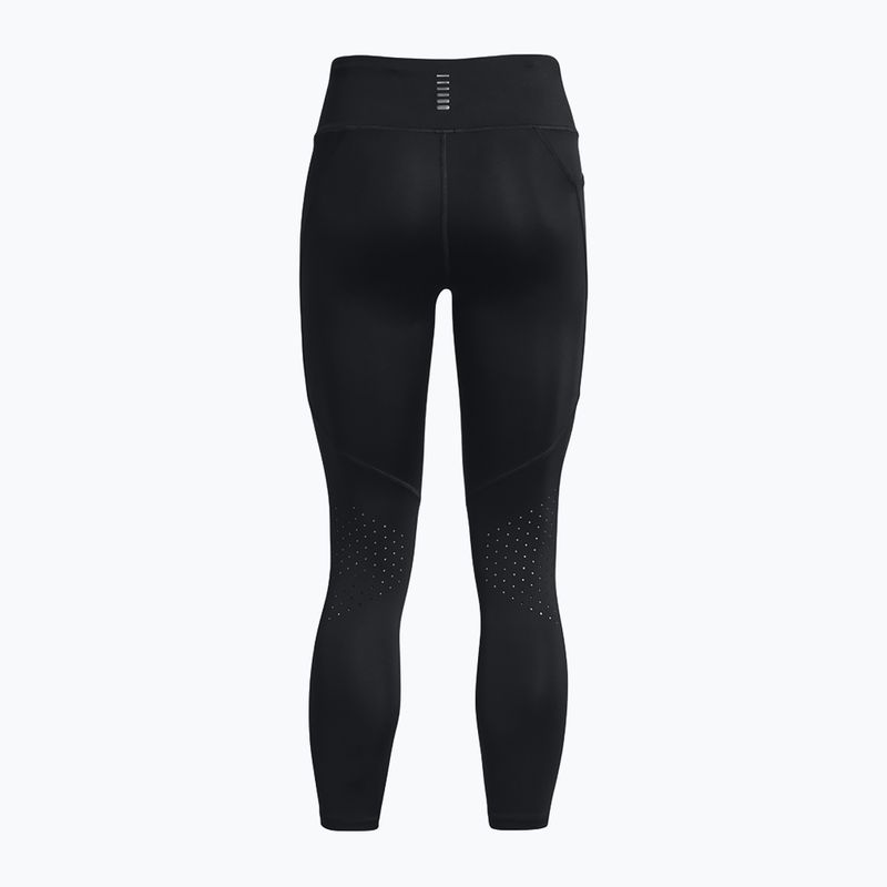 Under Armour Launch Ankle női futó leggings fekete/fekete/reflektív 6