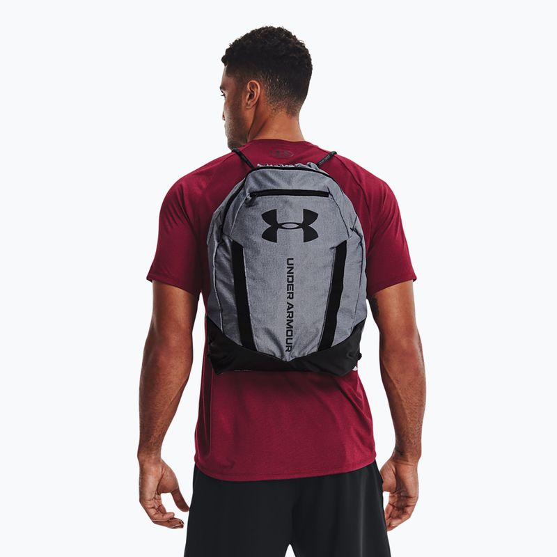 Under Armour Undeniable Sackpack 20 l szurokszürke közepes heather/fekete/fekete/fekete 4