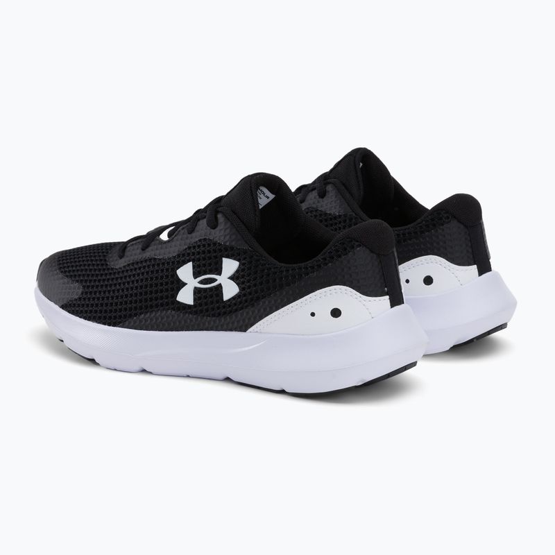 Under Armour Surge 3 férfi futócipő fekete-fehér 3024883 3