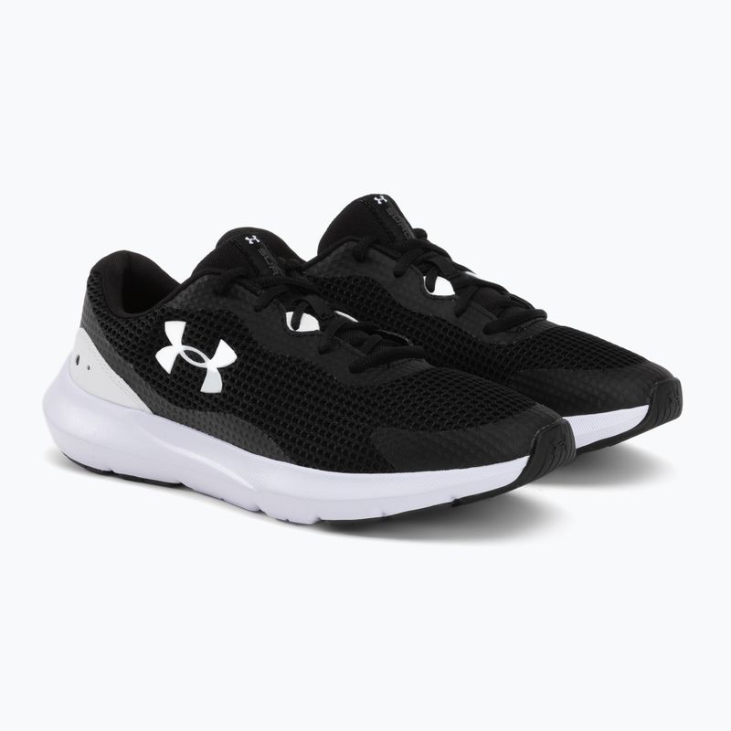 Under Armour Surge 3 férfi futócipő fekete-fehér 3024883 4