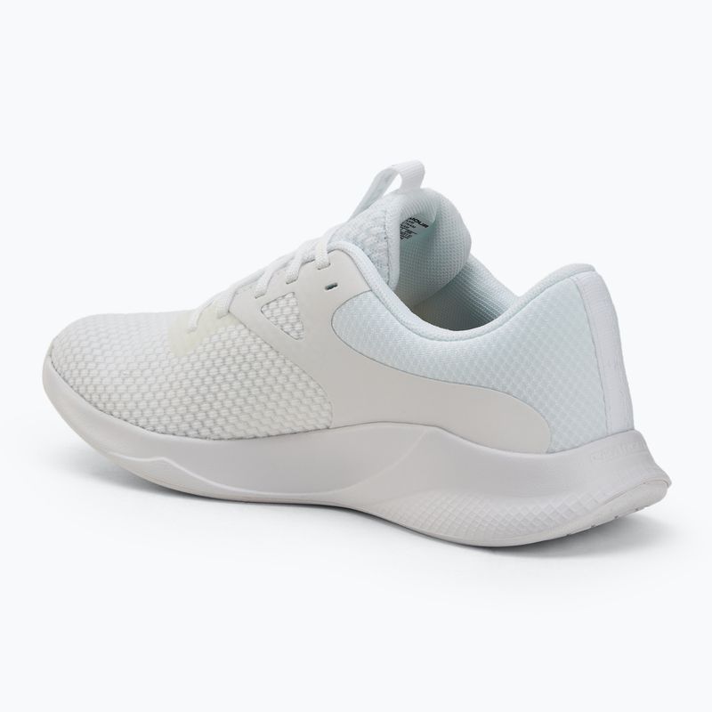 Női edzőcipő Under Armour W Charged Aurora 2 fehér/fehér/metál meleg ezüst 3