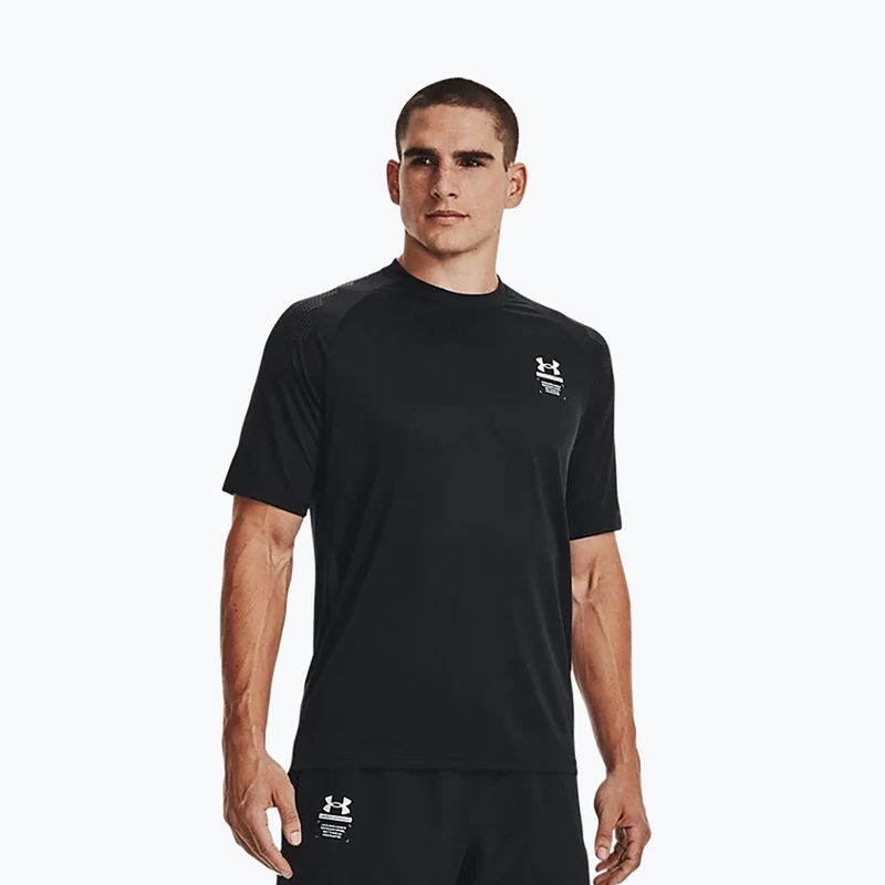 Under Armour férfi edzőpóló Ua Armourprint SS fekete 1372607-001 3