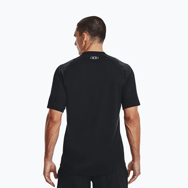 Under Armour férfi edzőpóló Ua Armourprint SS fekete 1372607-001 4