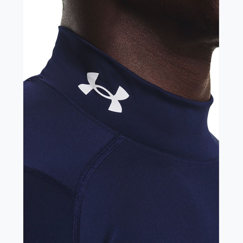 Férfi Under Armour Heat Gear Armour Comp Mock midnight navy/fehér edzős hosszú ujjú ruha 4