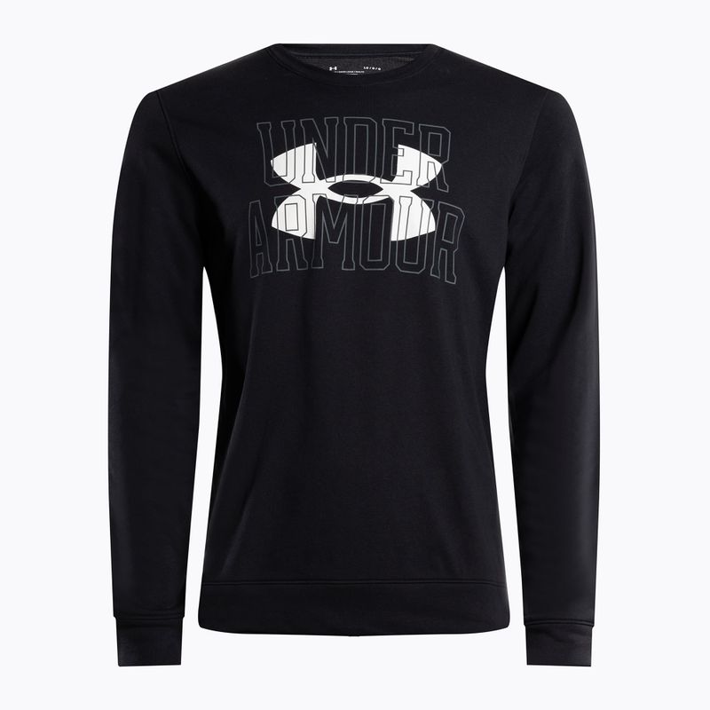 Under Armour férfi edző pulóver Rival Terry Logo Crew fekete 1370391-001