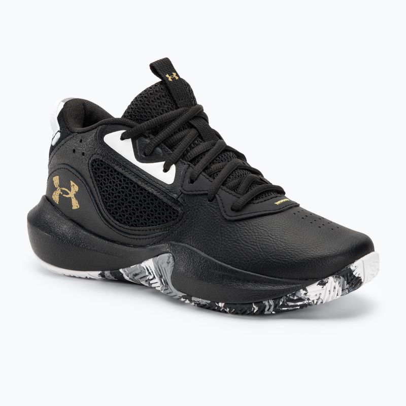 Under Armour Lockdown 6 kosárlabda cipő fekete/fekete/metál arany